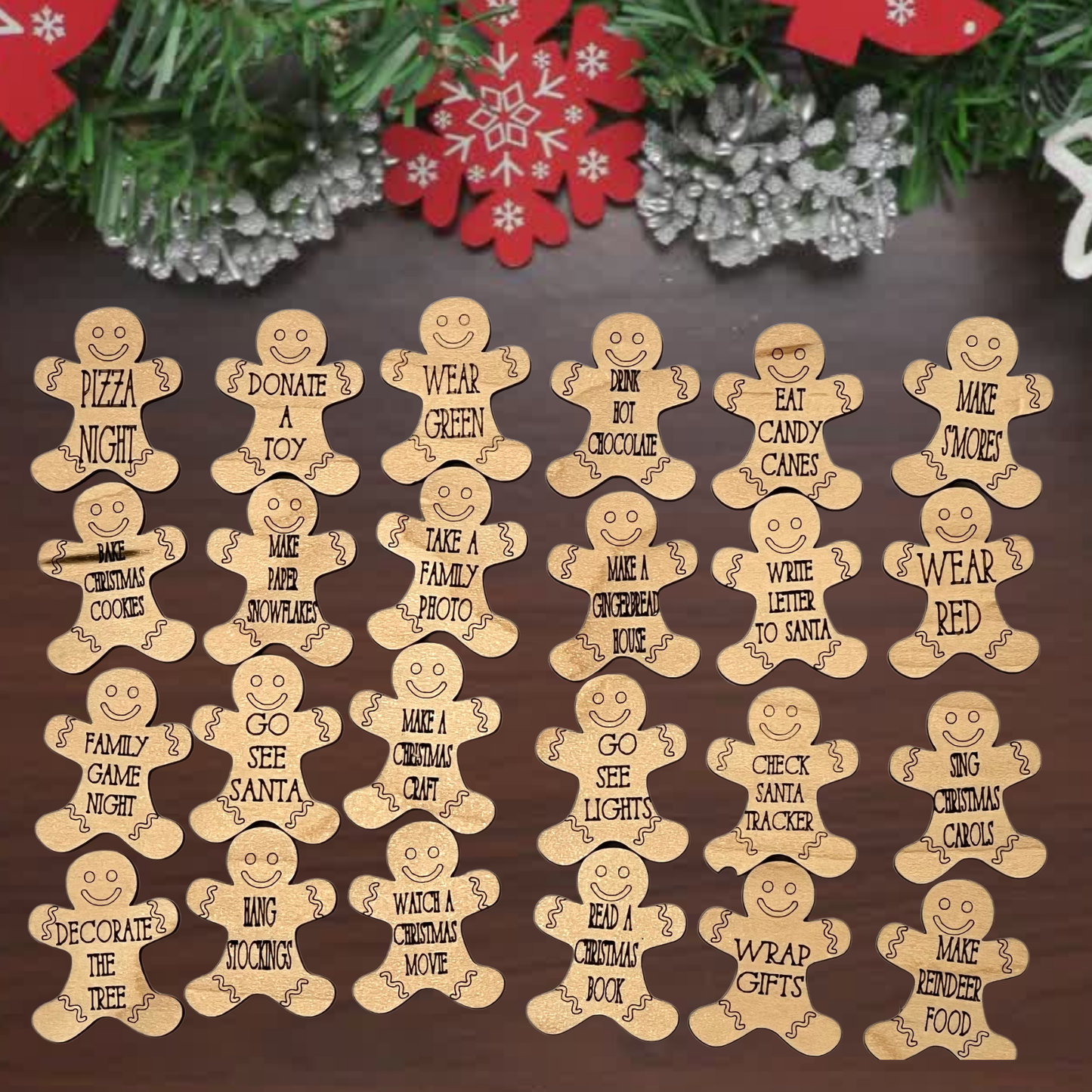 Christmas Countdown Activity Tokens